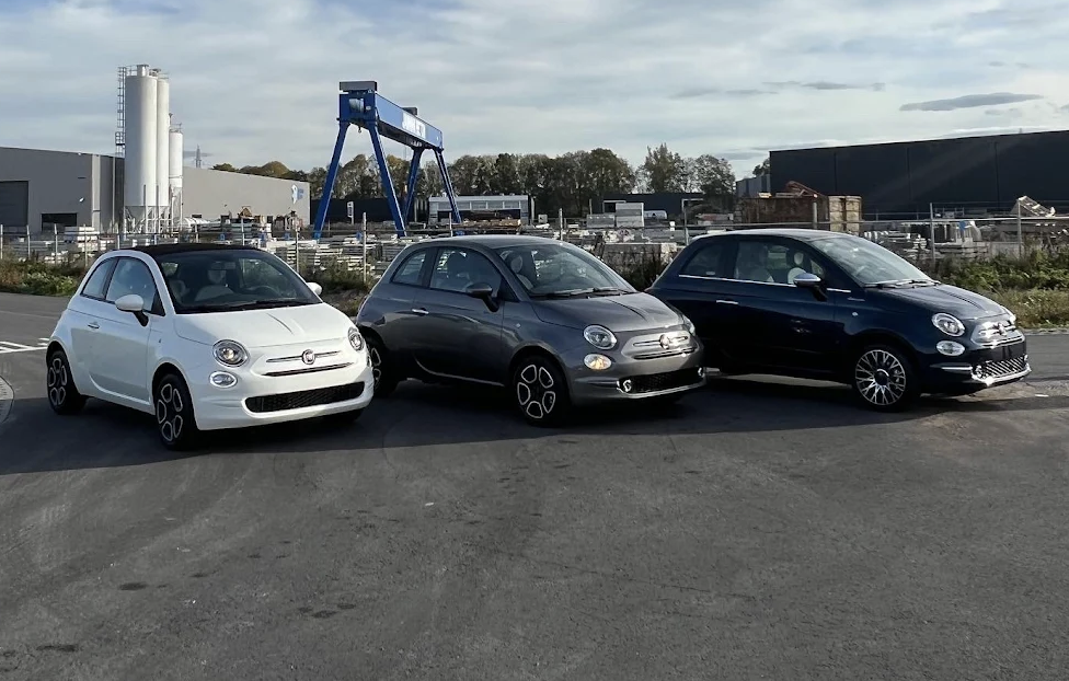 Drie Fiat 500-modellen verzorgd voor een zakelijke klant